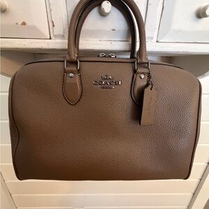 Coach Large Rowan Bag in Dark Stone